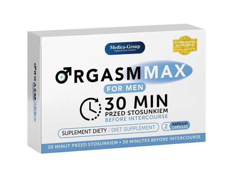 Kapsulki OrgasmMax na wzwód erekcję orgazm u mężczyzn 2 tabletki - 2